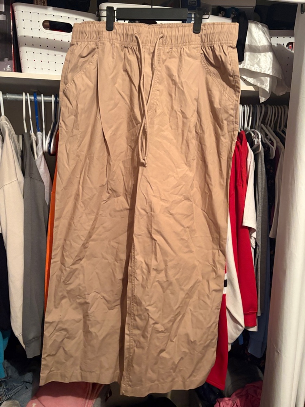 H&M Men's Drawstring Chinos - Khaki Tan